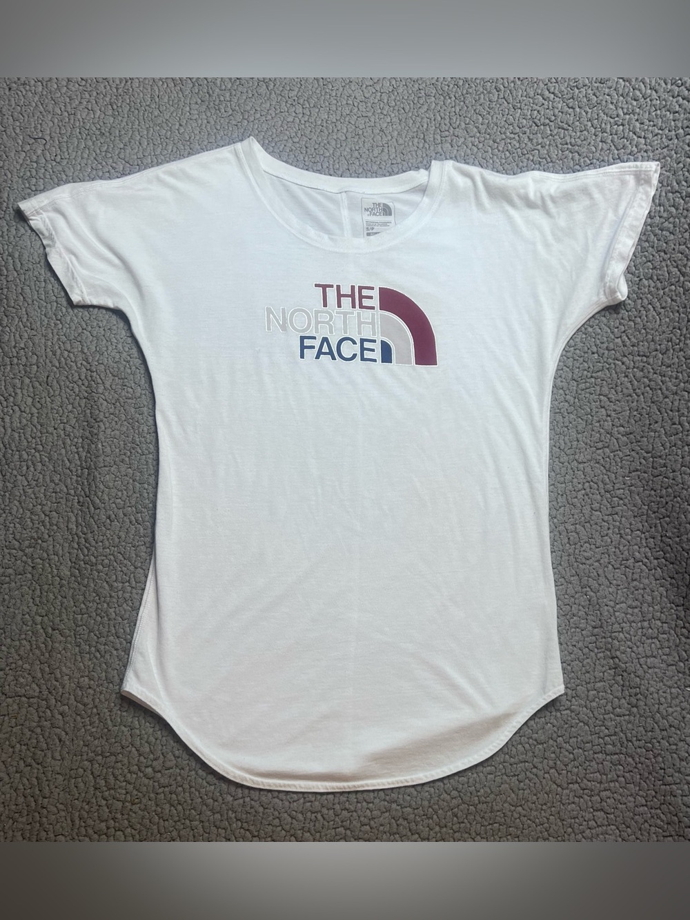 The North Face Logo Relaxed Fit Lightweight T Shirt Womens Size S White